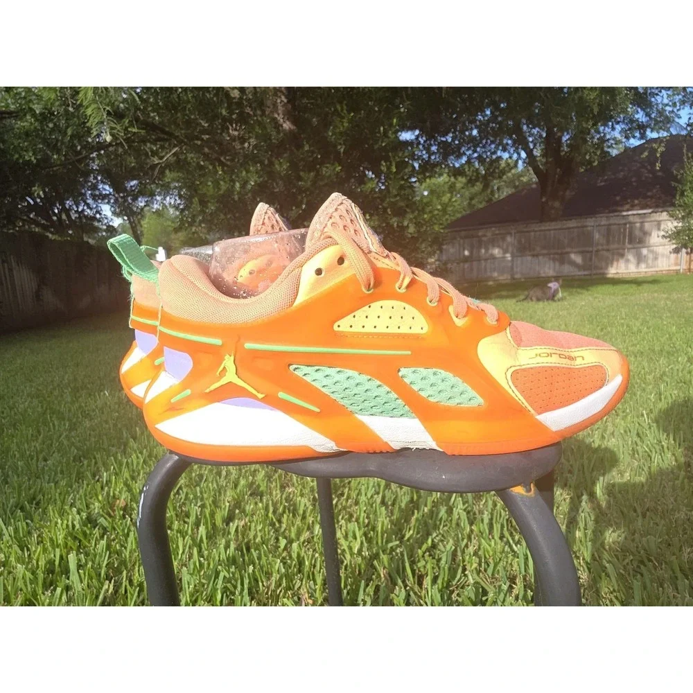 Nike Air Jordan Heir Peach Jam Basketball Shoes Orange Ghost Green